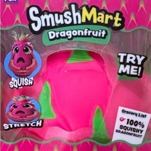 BROKEN BOX Viral Dragonfruit Squishy Stretch Toy. Squish new. Someone sat on it